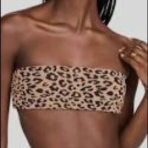 Mara Hoffman Leopard Print Bandeau Sz S